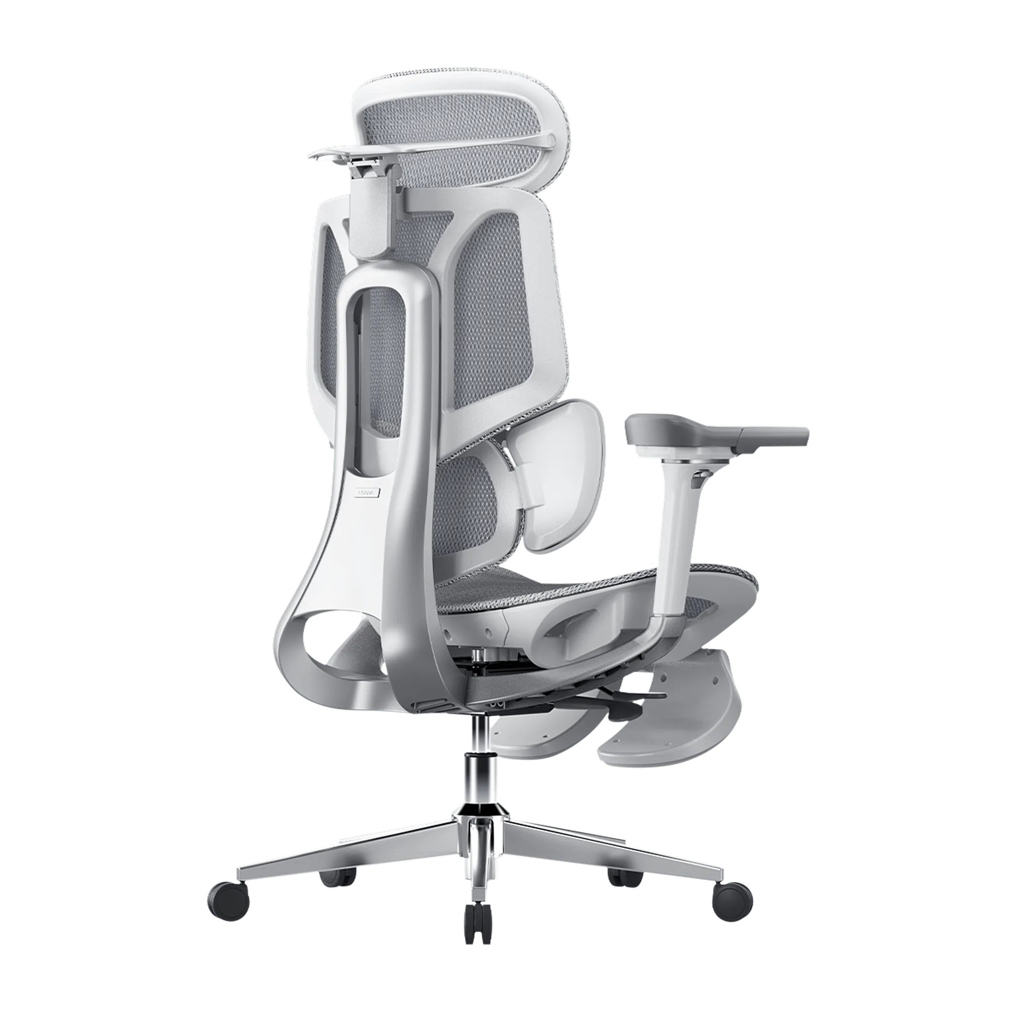 Hbada E3 Pro siège ergonomique mesh gris avec repose-pieds