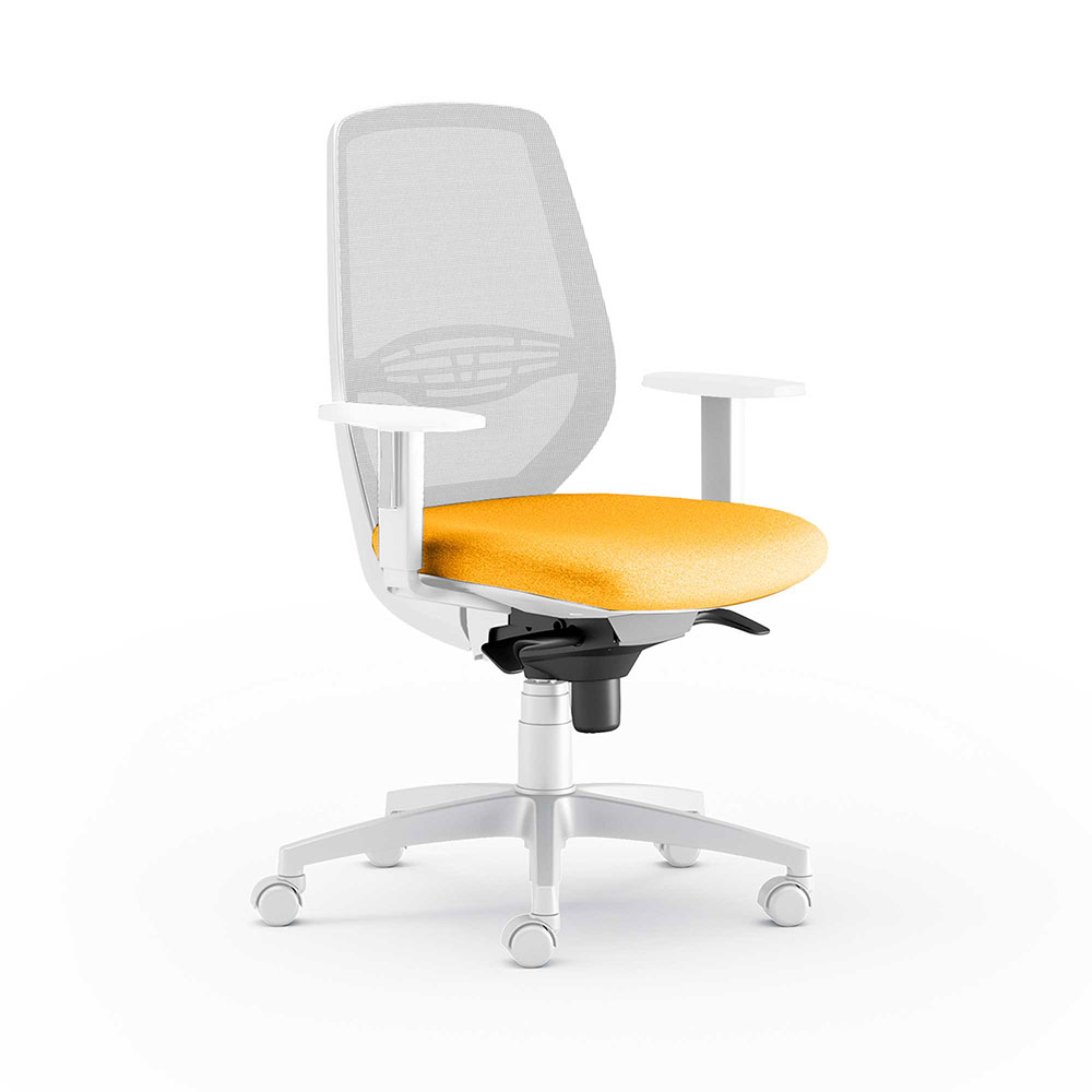 CUF MILANO Muzio White chaise bureau blanche réglable
