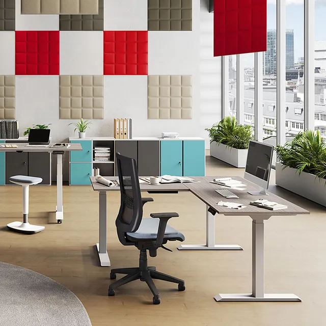CUF MILANO Bramante Easy-Up bureau réglable extension