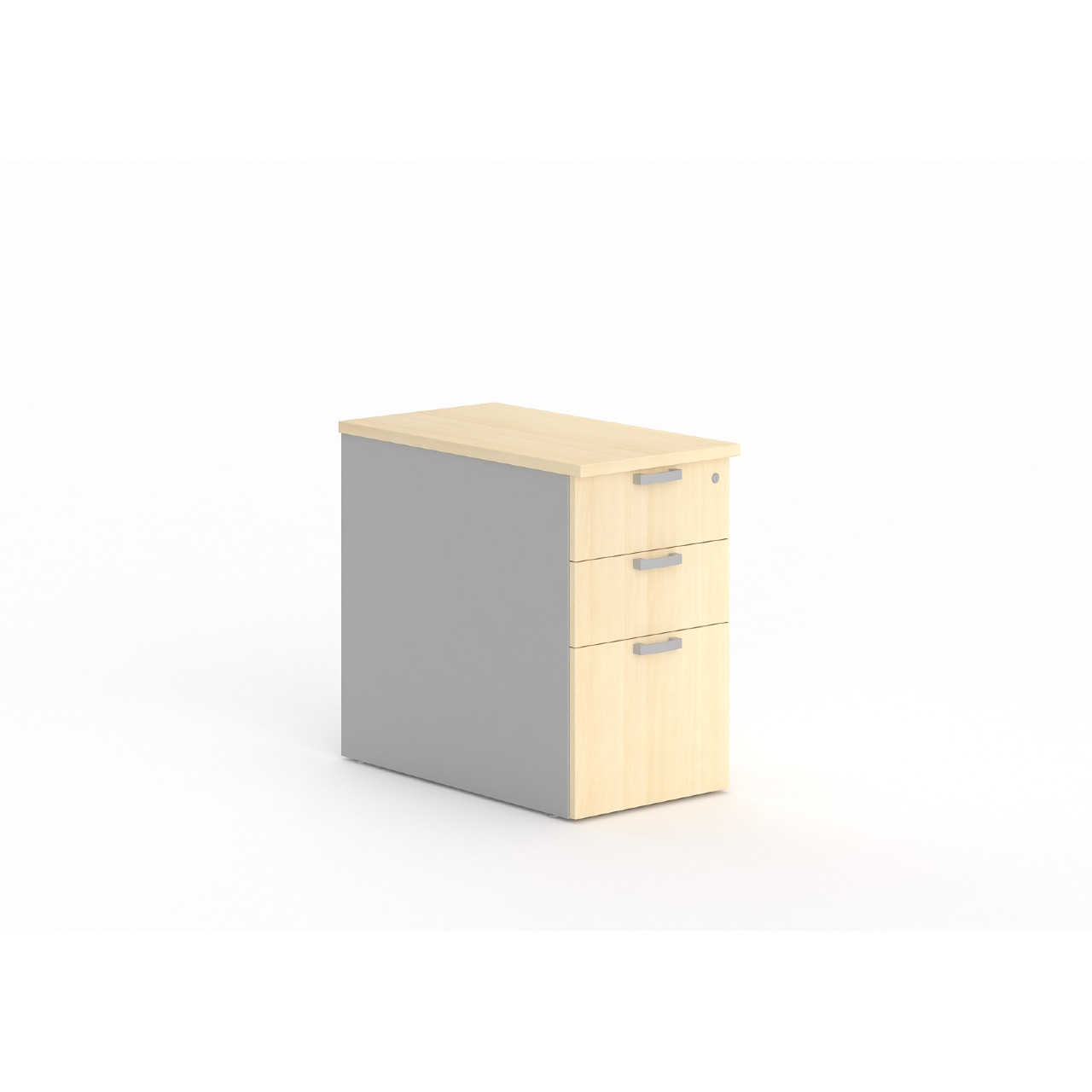 MOBIKA Bureau Caisson TONO 2 tiroirs dossier 60 cm