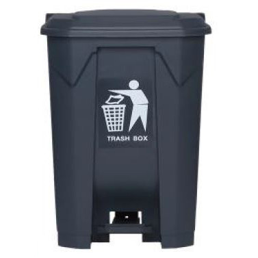 MOBIKA Covid-19 Poubelle 95 L couvercle gris