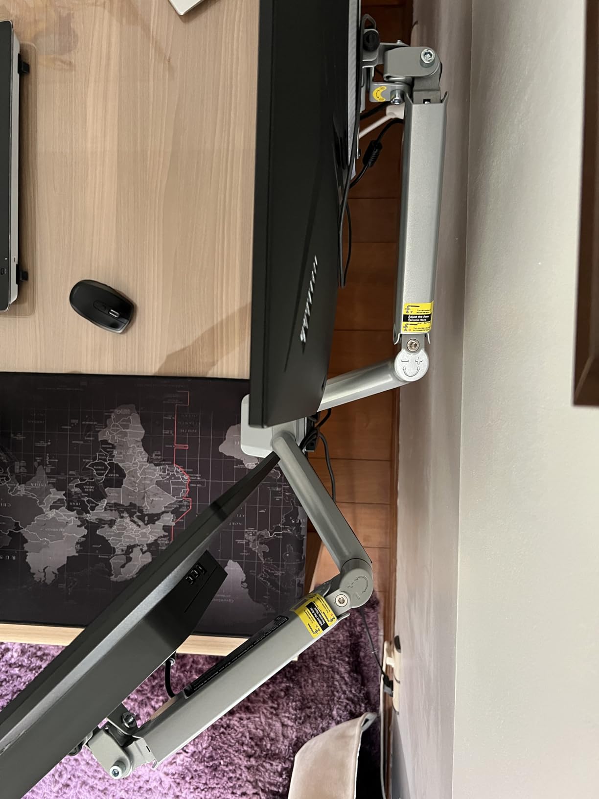 ErGear support double écran PC 13-32" bras gaz 8 kg