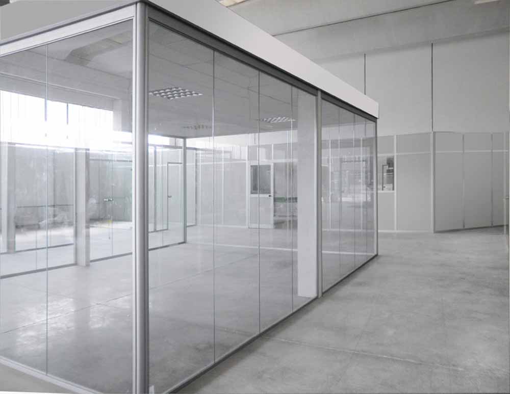 CUF Milano Idrawall cloison vitrée bureau verre