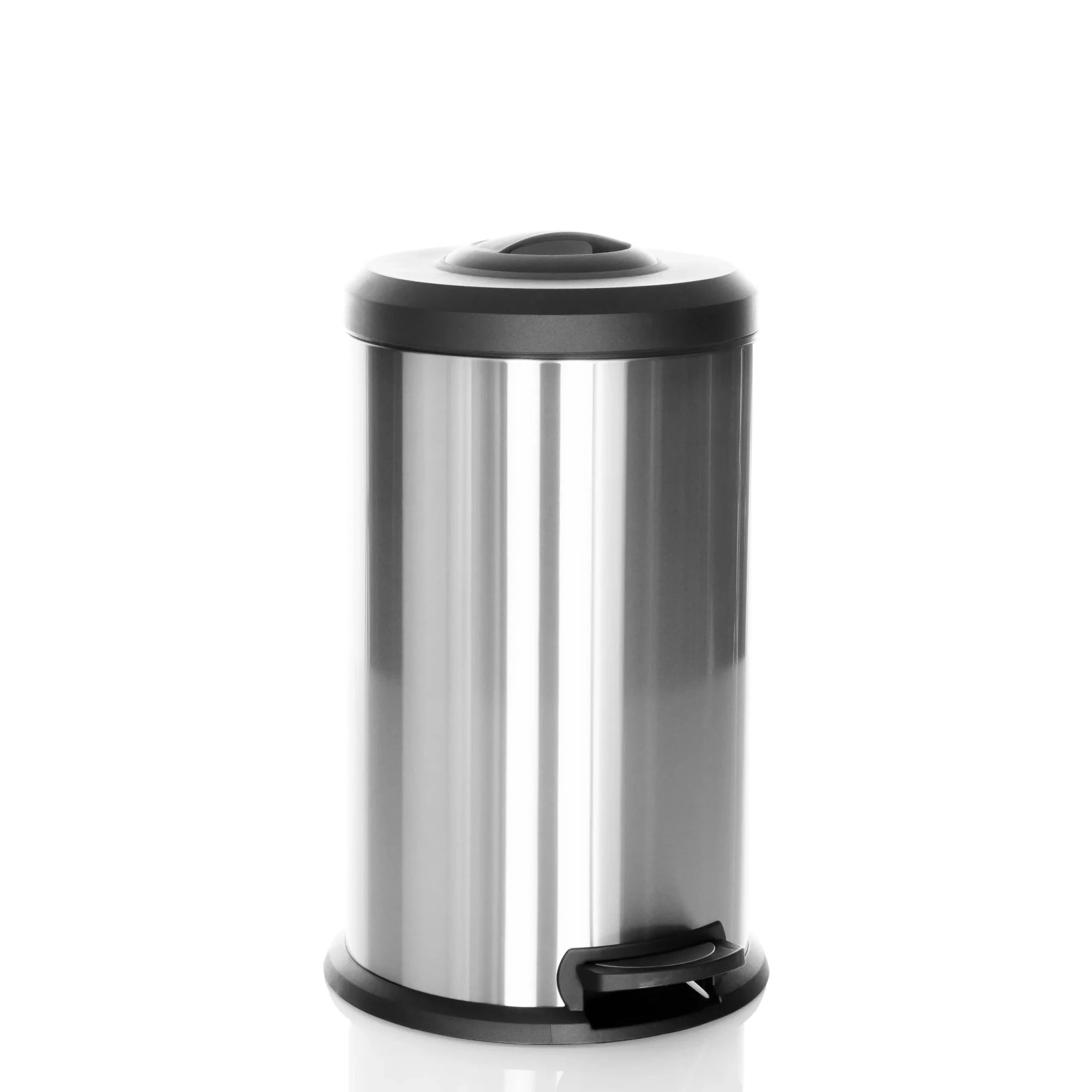 HJH Office Clean X poubelle 40L argent pédale