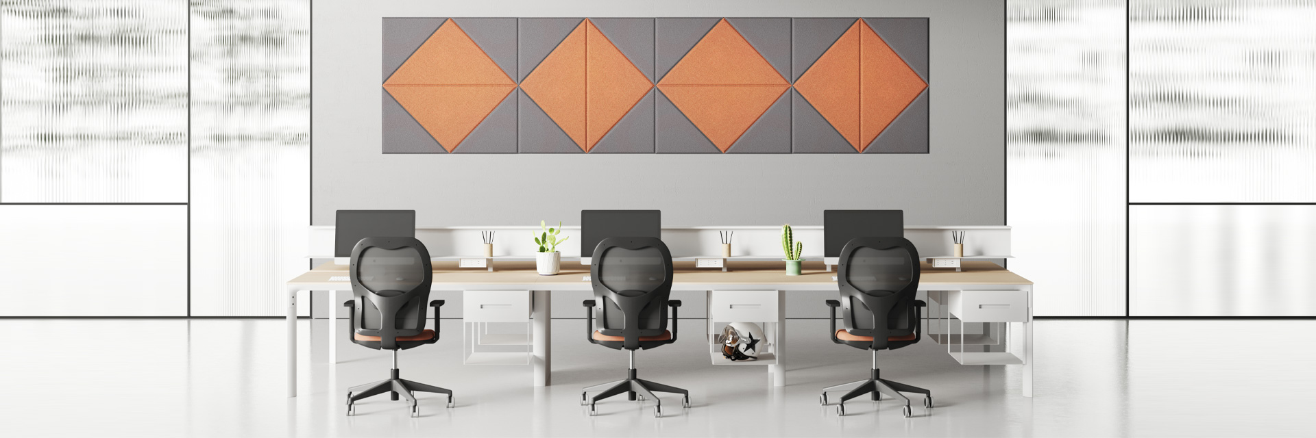 CUF Milano Shapes panneau acoustique mural bureau open space