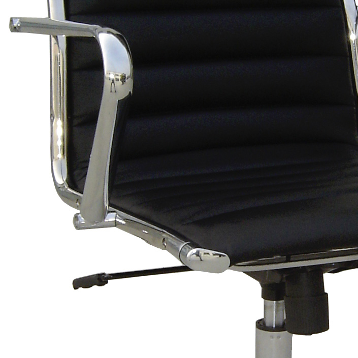 MOBIKA Bureau Fauteuil direction basculant dossier haut chromé