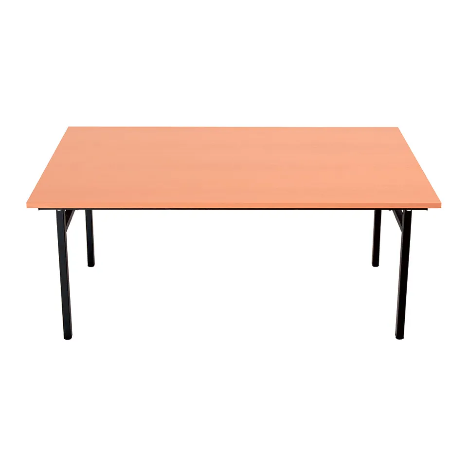 MOBIKA Réfectoire Table pliante pieds en H 160 cm hêtre