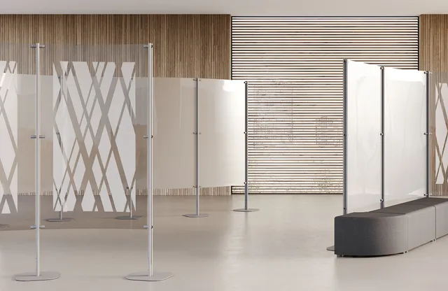 CUF Milano Tetrix Safety cloison de bureau open space