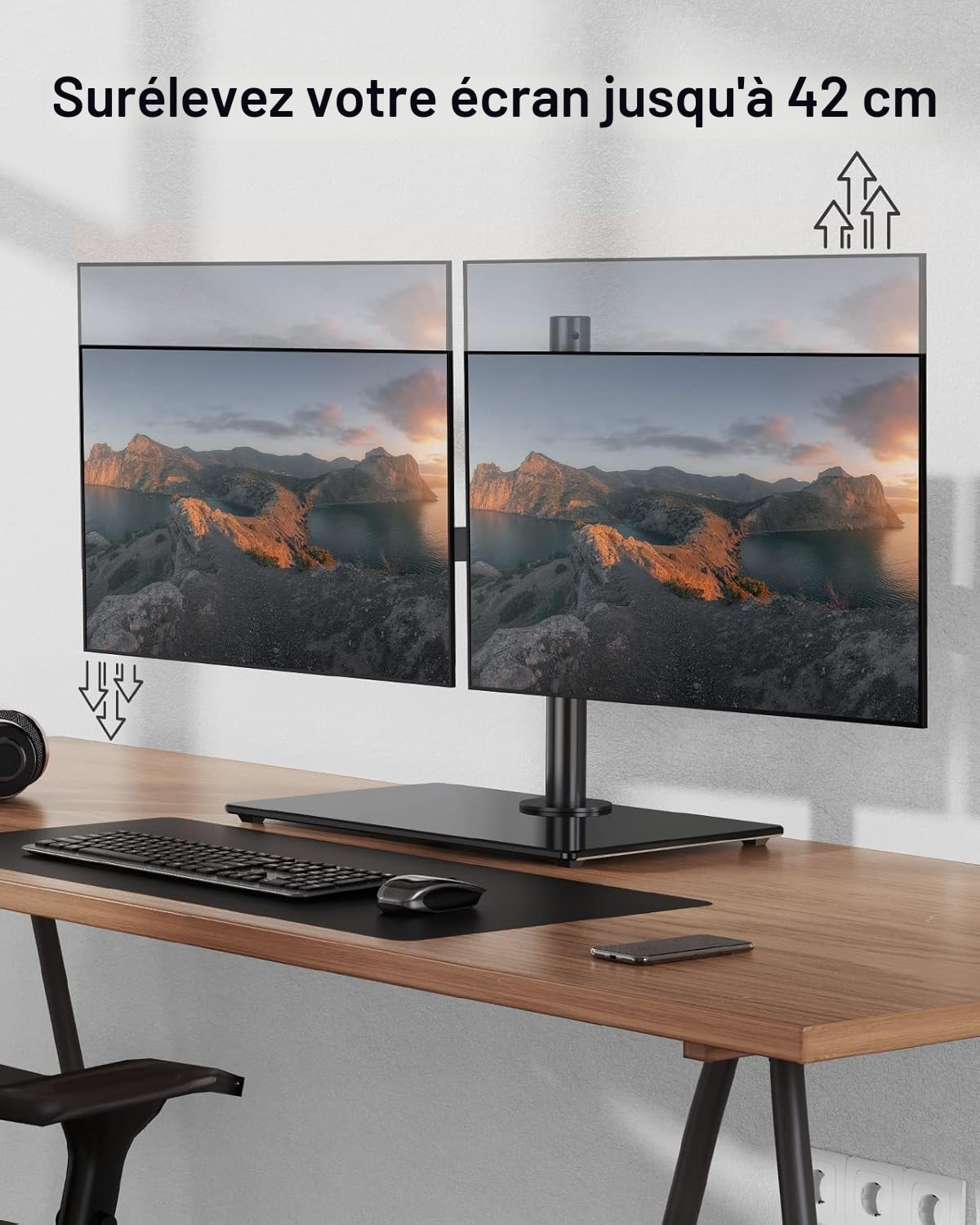 ErGear Monitor Mounts support double ecran 32 pouces
