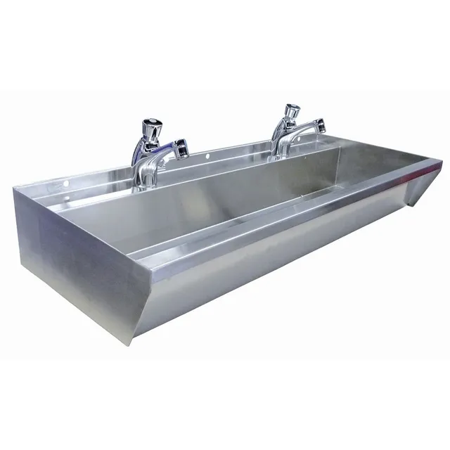 MOBIKA Hygiène lavabo inox 2 points d'eau bureau