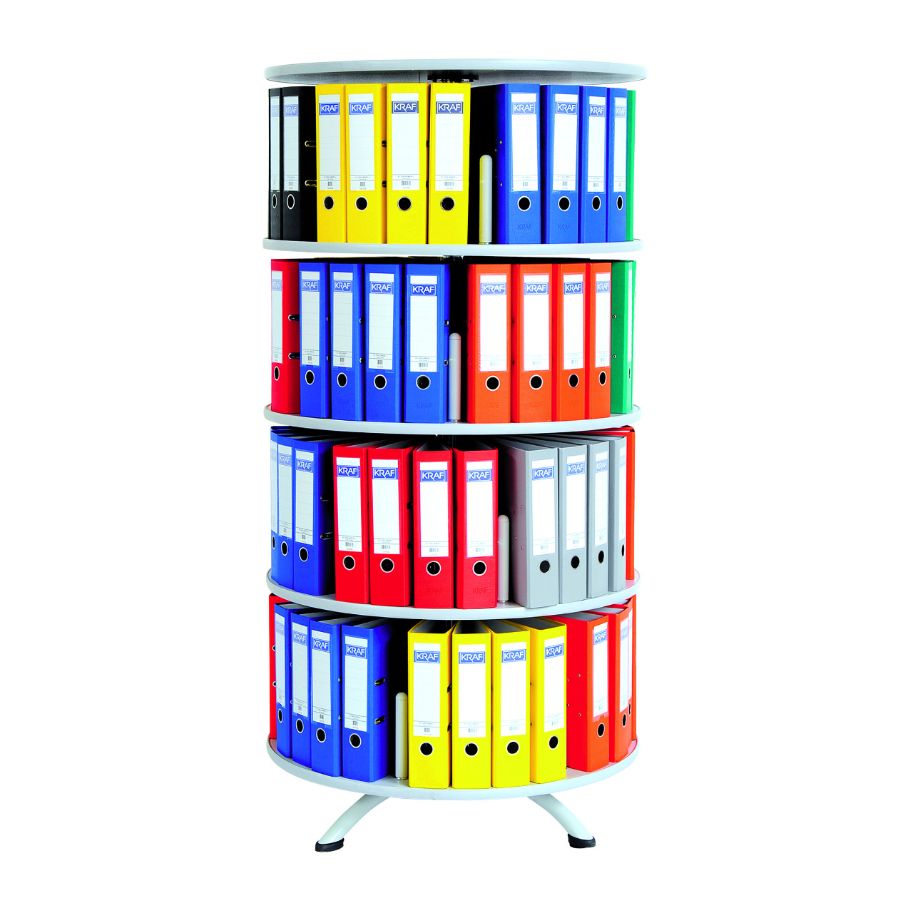 MOBIKA Bureau Colonne rotative pour classeurs réglable
