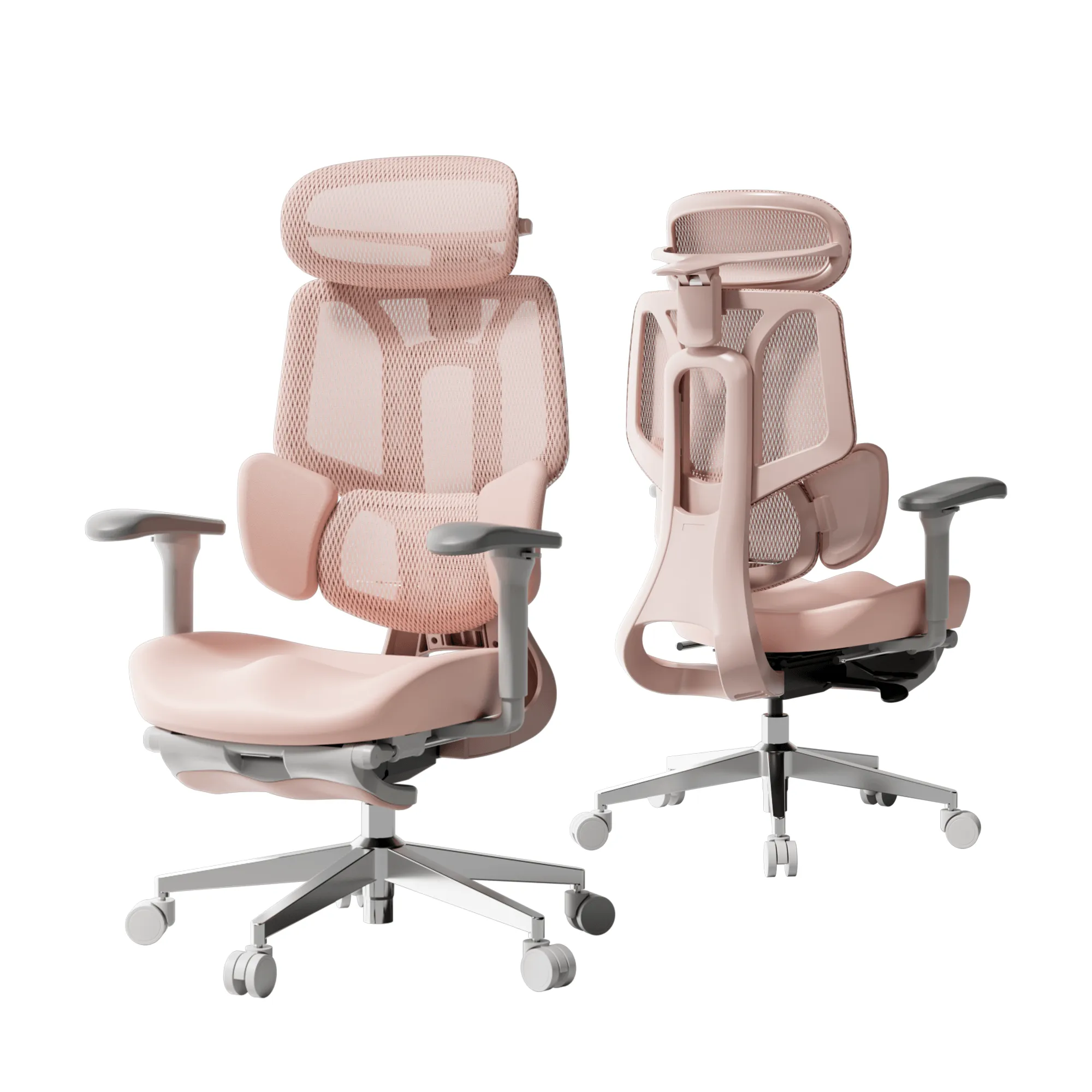 Hbada E3 Air Chaise de bureau rose assise confort