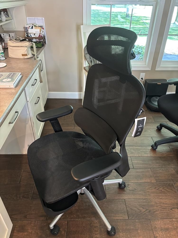 Hbada P Series P2 siège ergonomique gris soutien lombaire