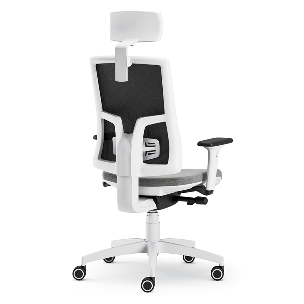 CUF MILANO Oria White Mesh chaise bureau résille blanche