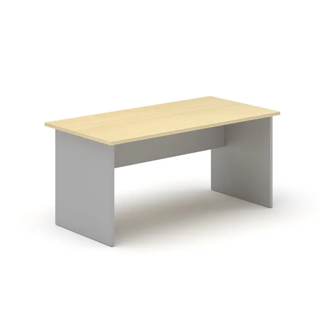 MOBIKA TONO bureau droit bois 160 cm pieds panneaux
