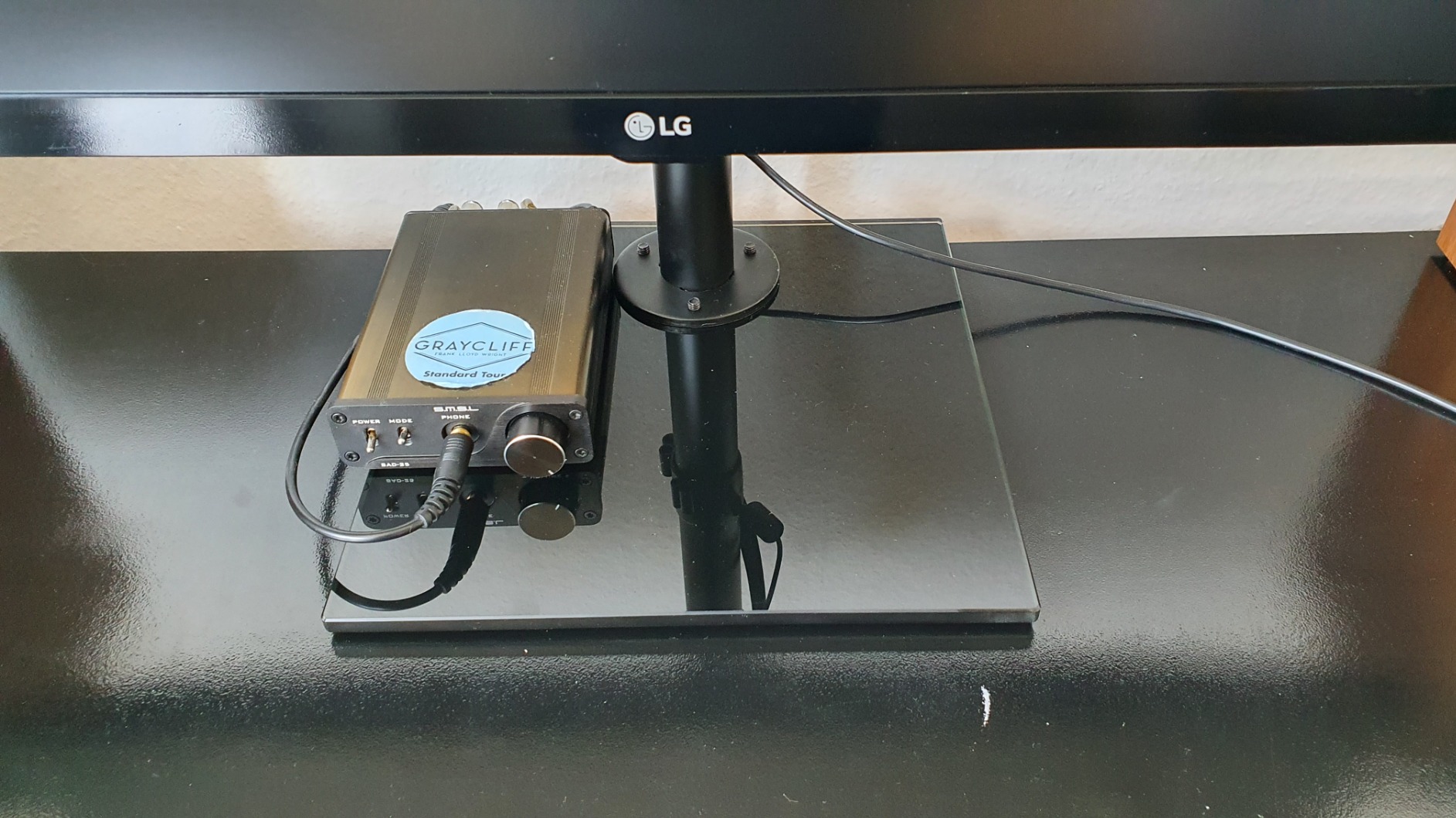 ErGear Monitor Mounts support moniteur 32 pouces verre