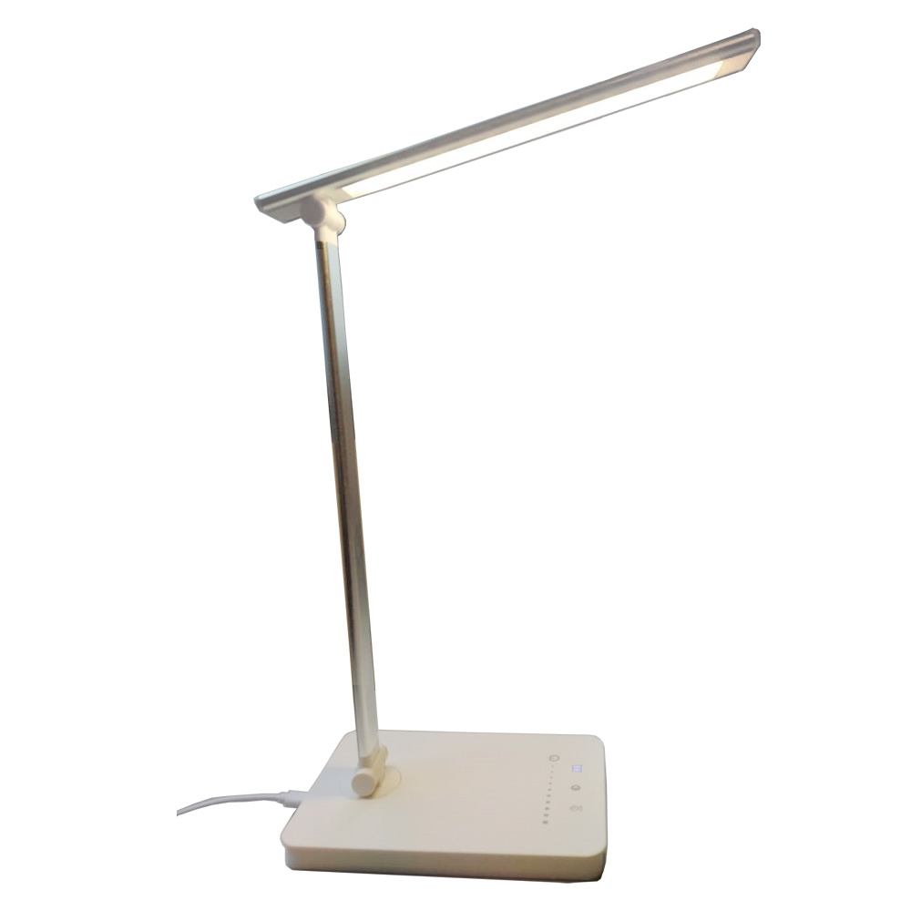 MOBIKA Bureau Lampe de bureau LED blanc argenté 10-15 W