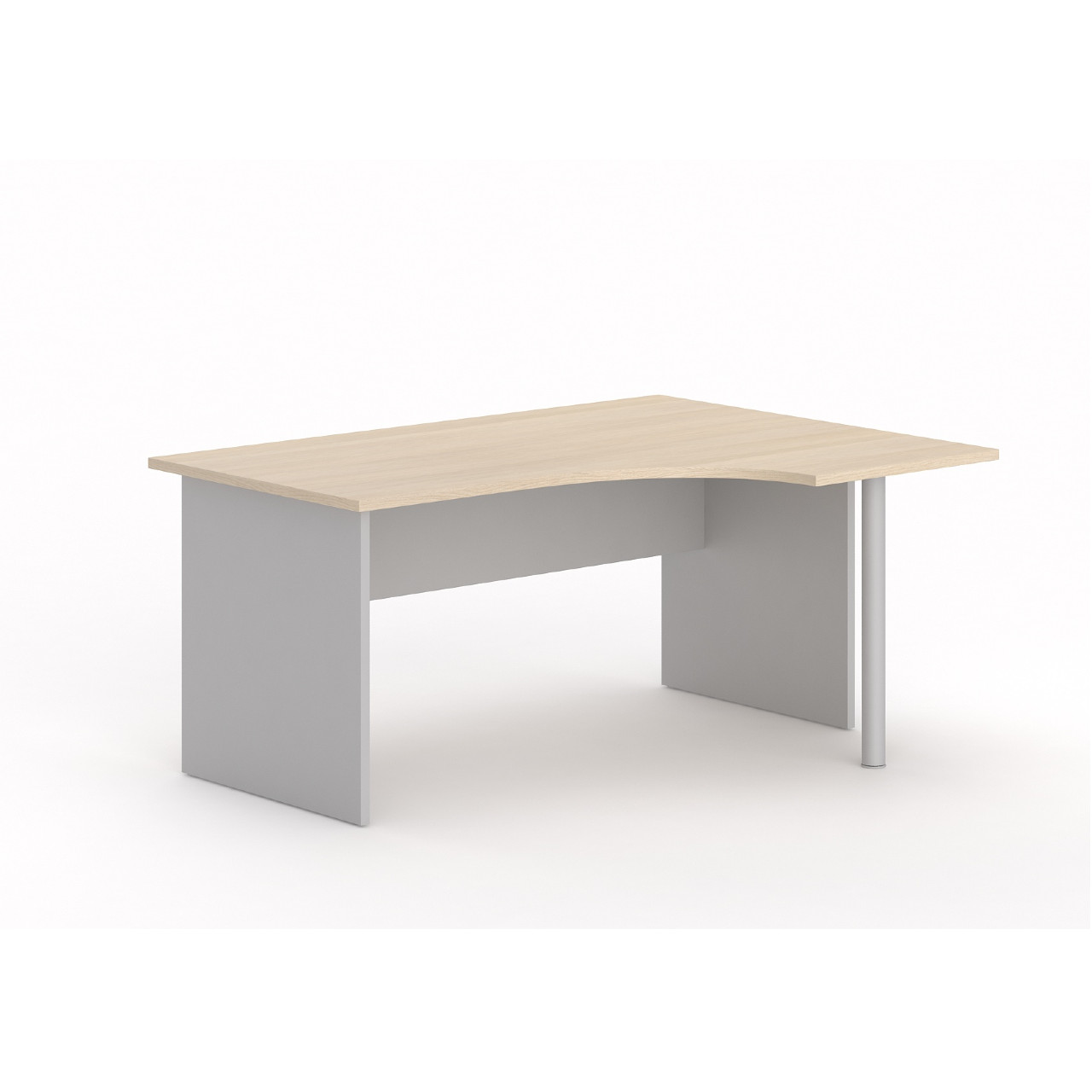 MOBIKA TONO Bureau compact angle bois pieds panneaux