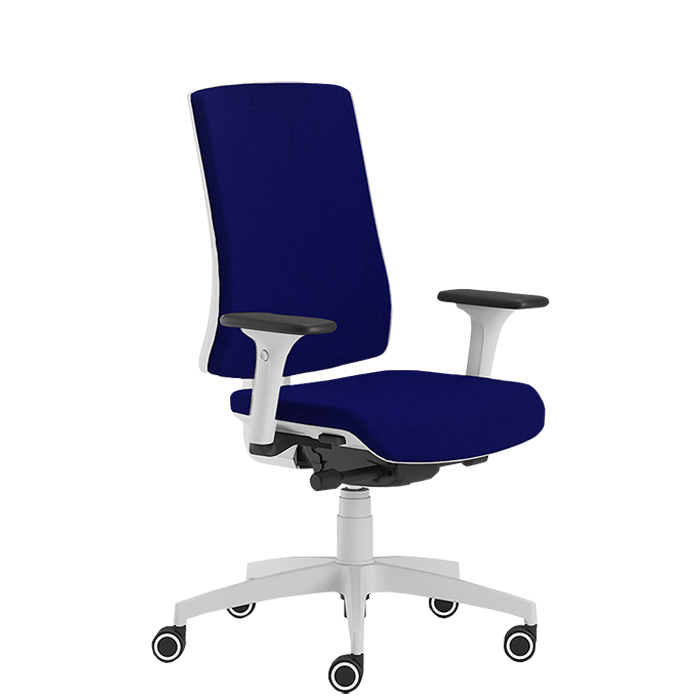 CUF Milano Oria White chaise de bureau blanche ergonomique