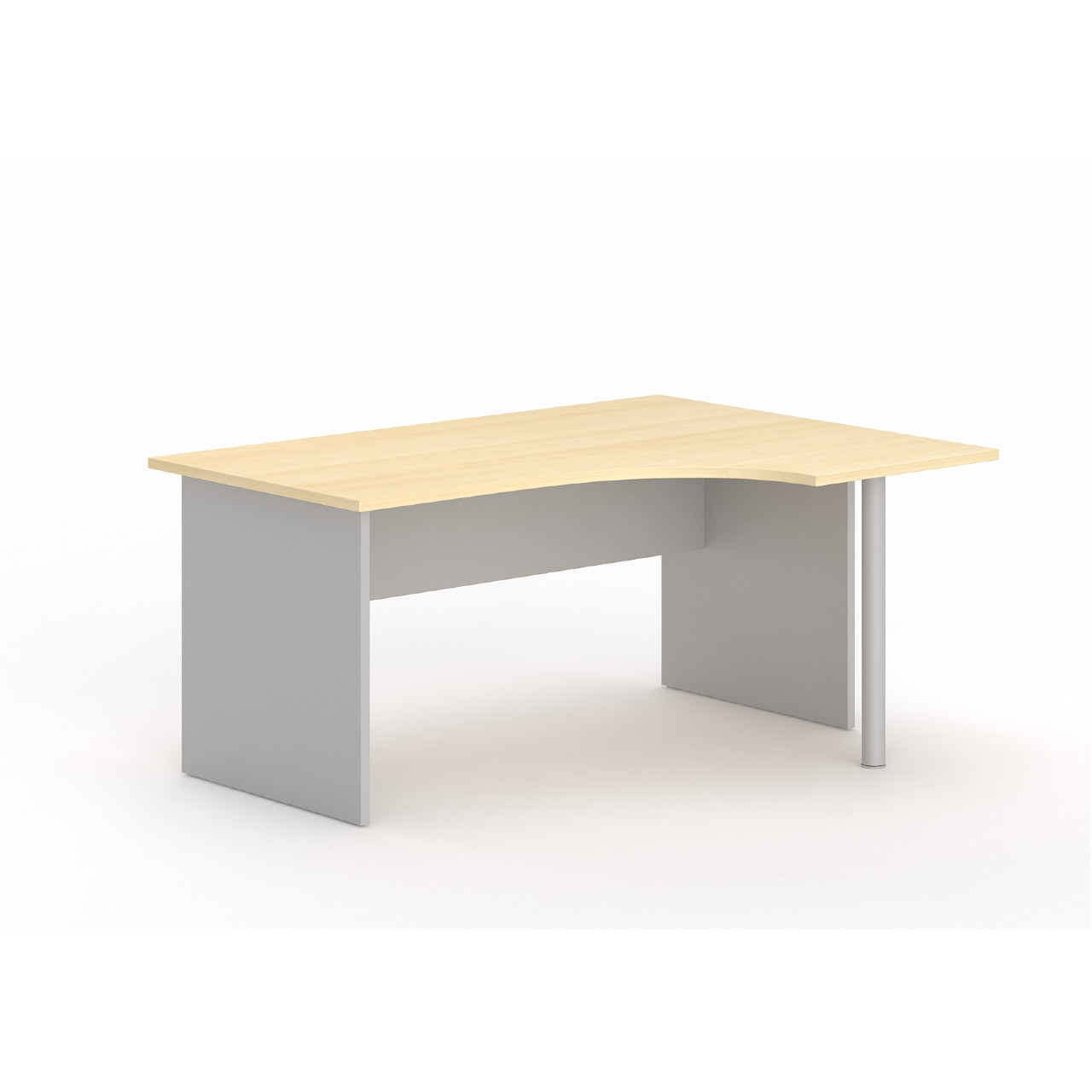 MOBIKA TONO Bureau compact angle bois pieds panneaux