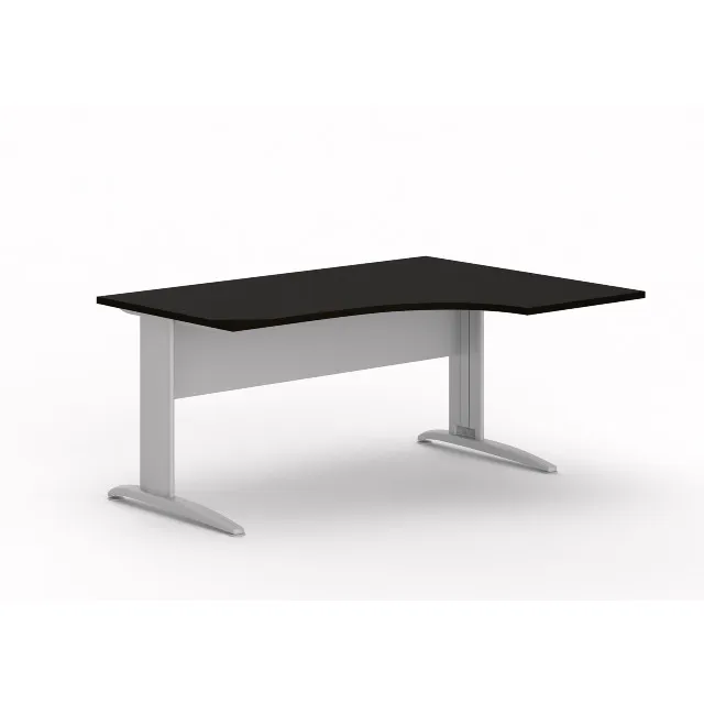 MOBIKA Bureau TONO compact angle droit bois pieds métal