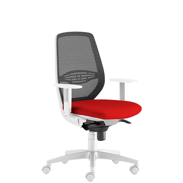 CUF MILANO Muzio White chaise bureau blanche réglable