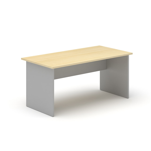 MOBIKA TONO bureau droit bois 160 cm pieds panneaux