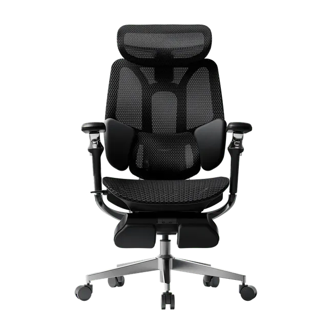 Hbada E3 Pro 2026 Chaise de bureau noir lombaire 8D