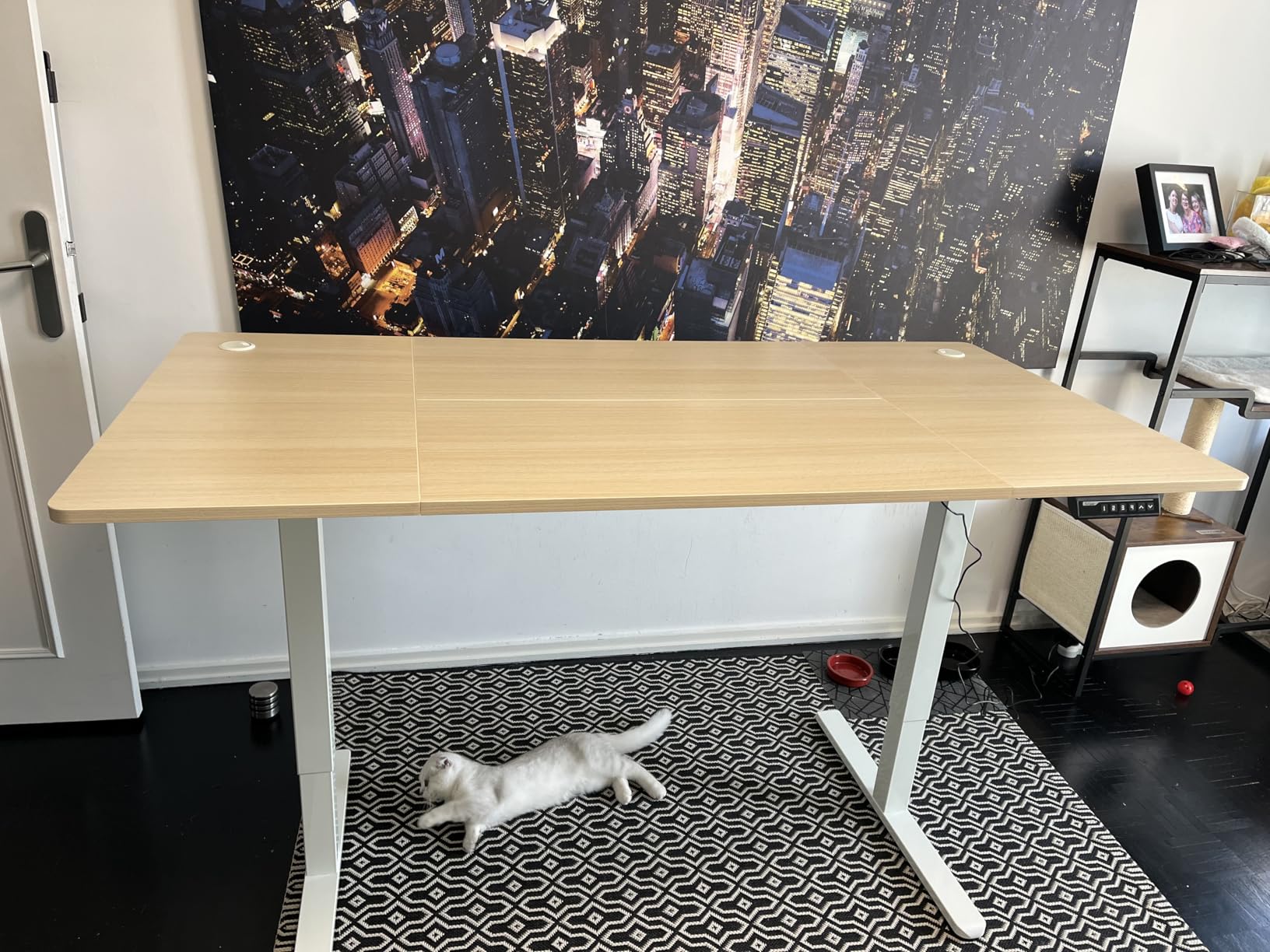 ErGear Electric Standing Desks bureau assis debout 160x80 naturel 100 kg