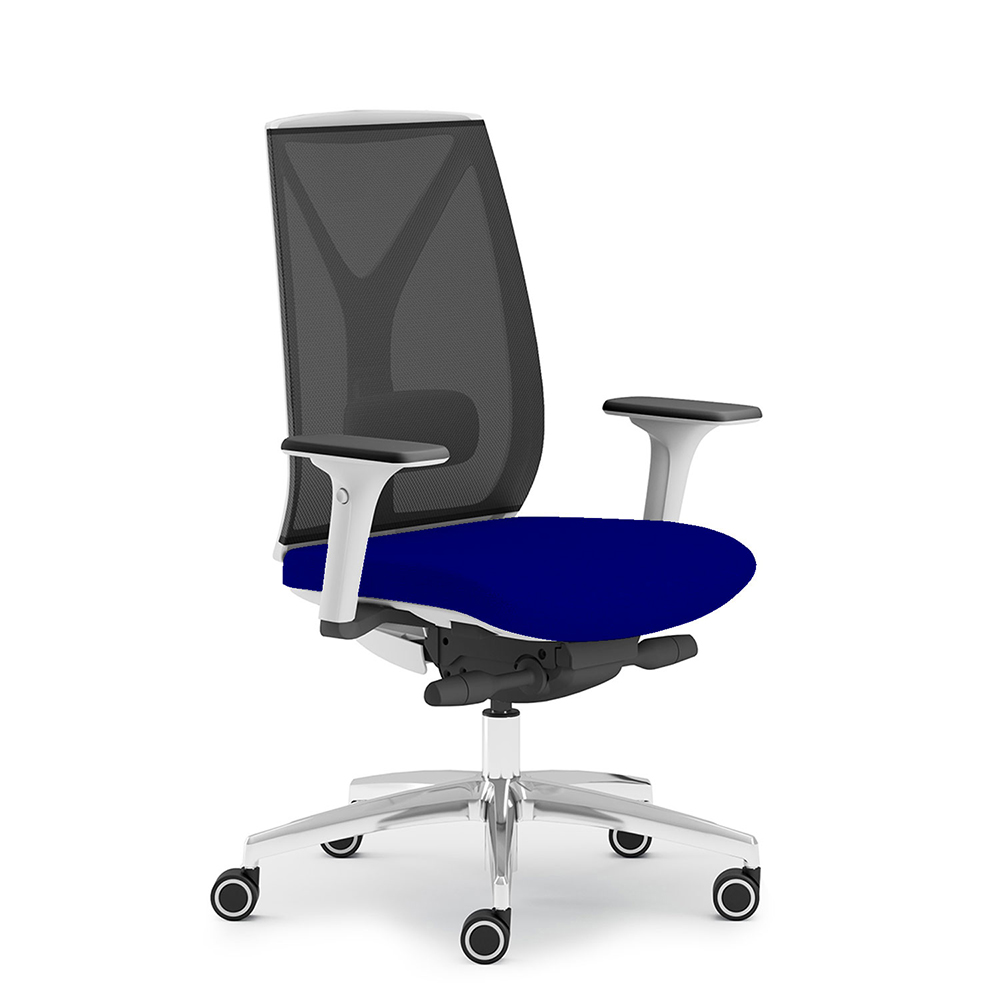 CUF MILANO Velia Rete White siège bureau blanc