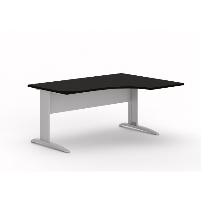 MOBIKA Bureau TONO compact angle droit bois pieds métal