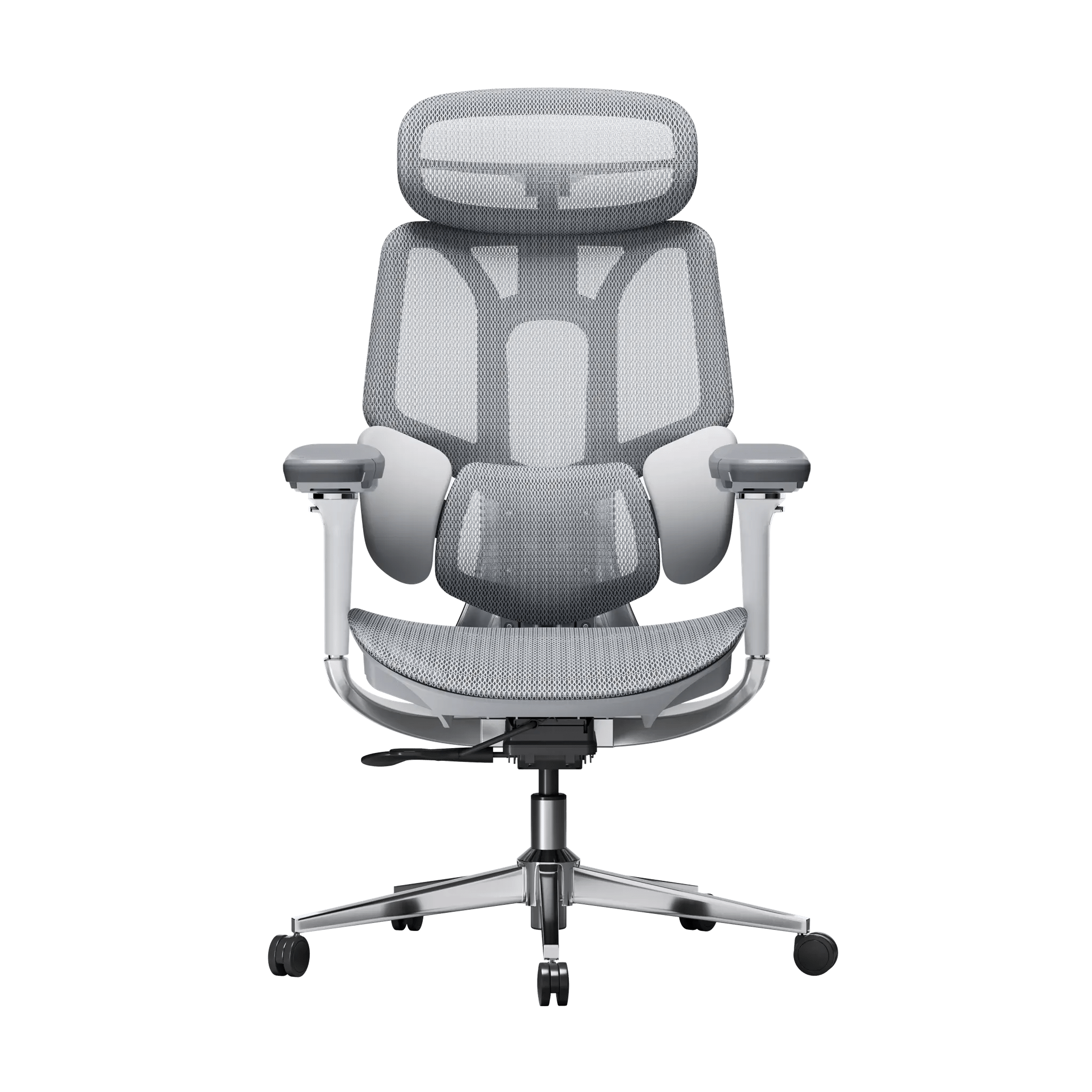 Hbada E3 Pro siège ergonomique mesh gris avec repose-pieds