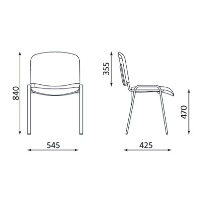 MOBIKA Bureau chaise visiteur deluxe accueil