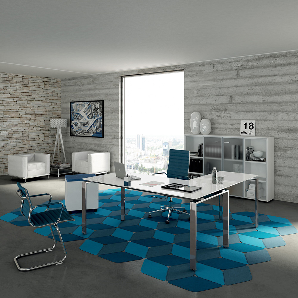 CUF MILANO Glass Doria bureau direction verre