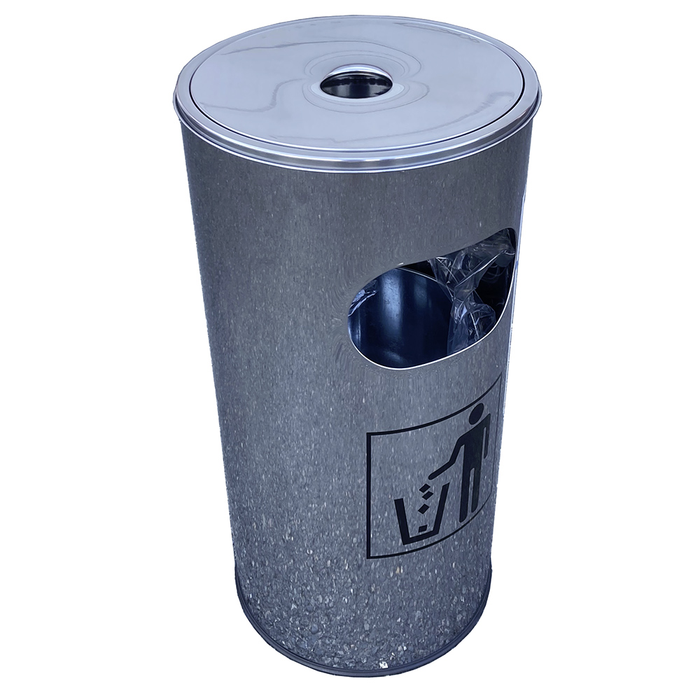 MOBIKA Bureau Corbeille cendrier inox bureau