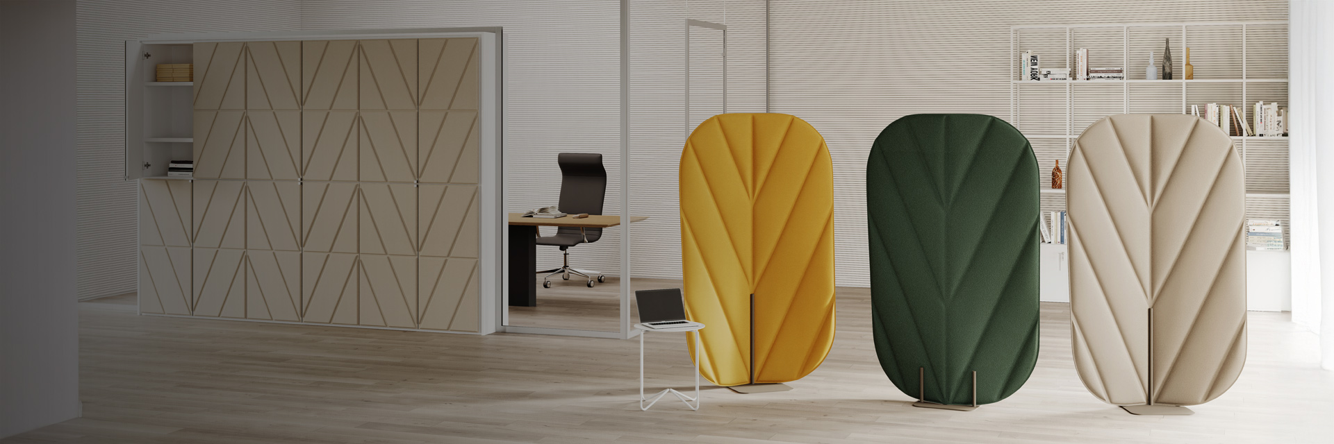 CUF Milano Fei Freestanding panneau acoustique bureau