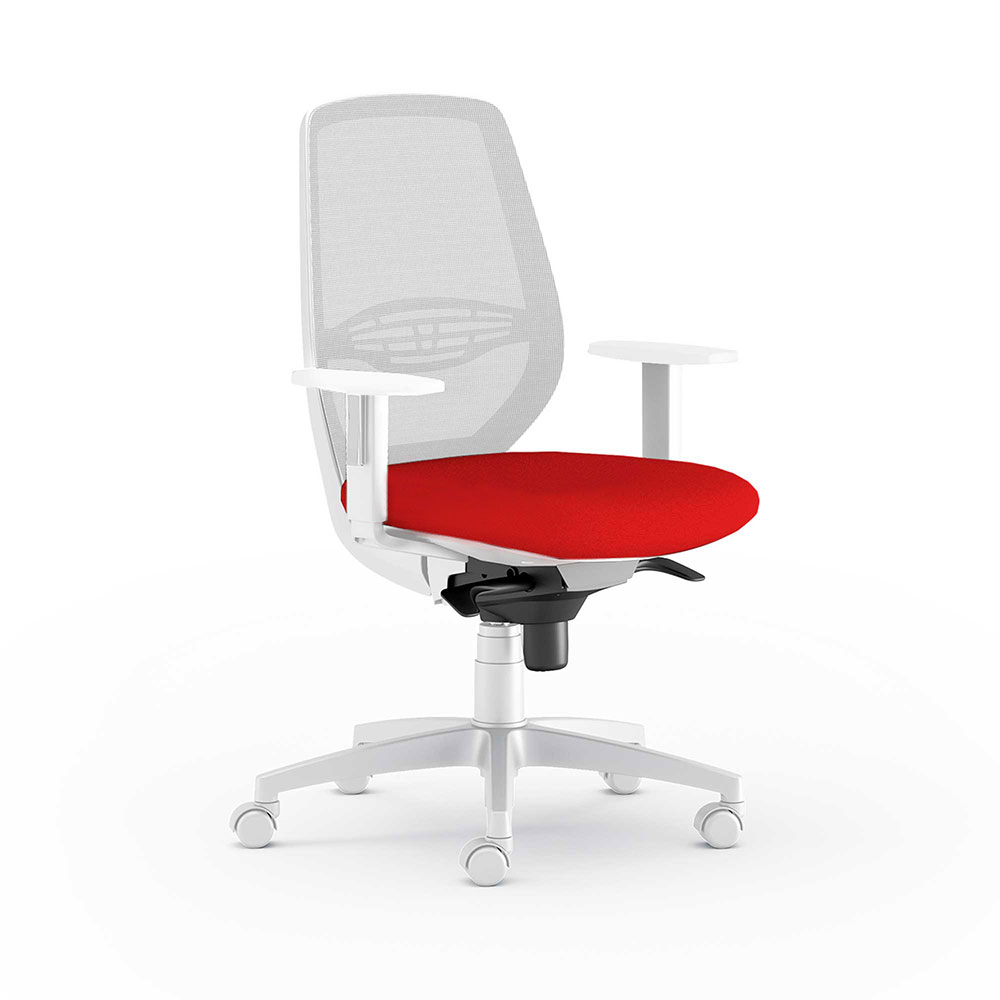 CUF MILANO Muzio White chaise bureau blanche réglable
