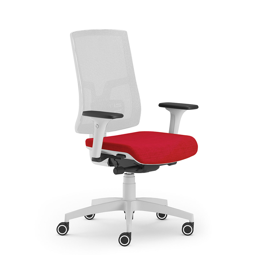 CUF MILANO Oria White Mesh chaise bureau résille blanche