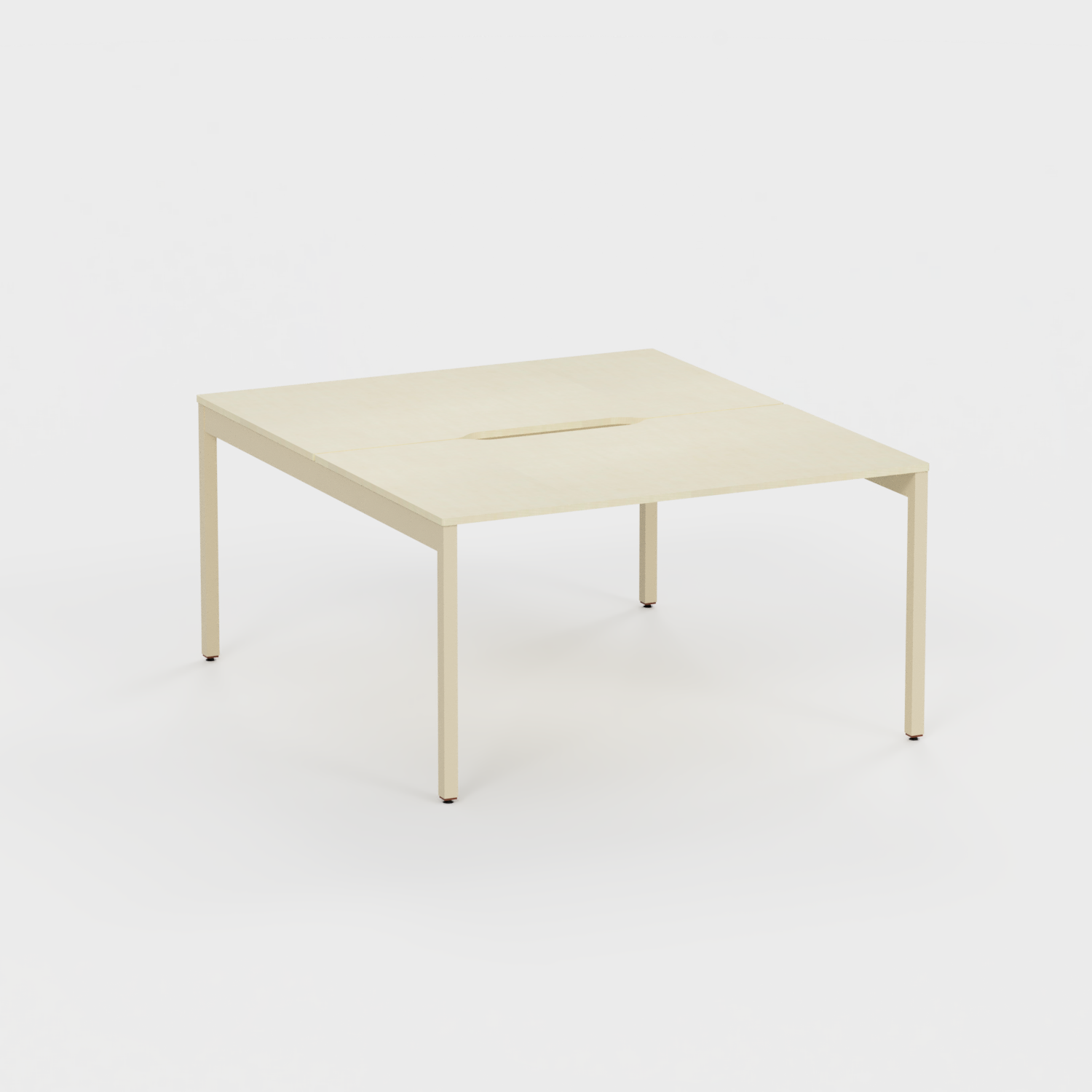 Tizu Villette bench 2 postes Blanc L120xP60 cm