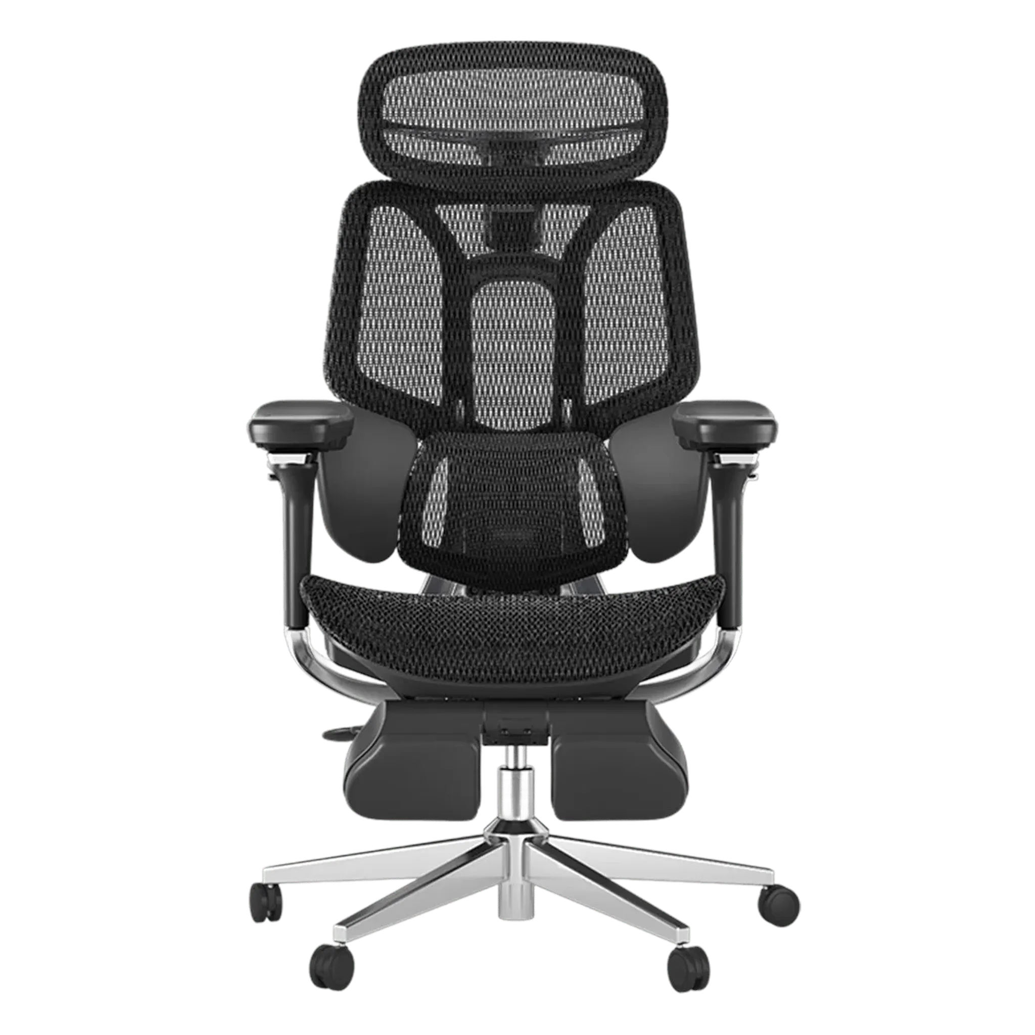 Hbada E3 Pro siège ergonomique mesh gris avec repose-pieds
