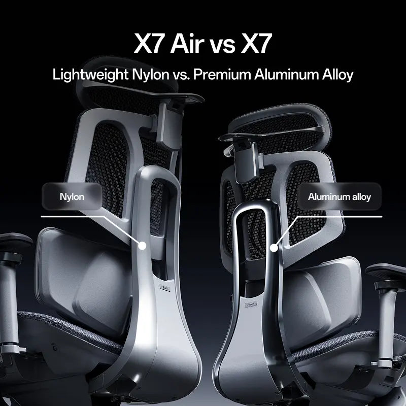 Hbada X7 Series X7 Air siège ergonomique gris ventilé