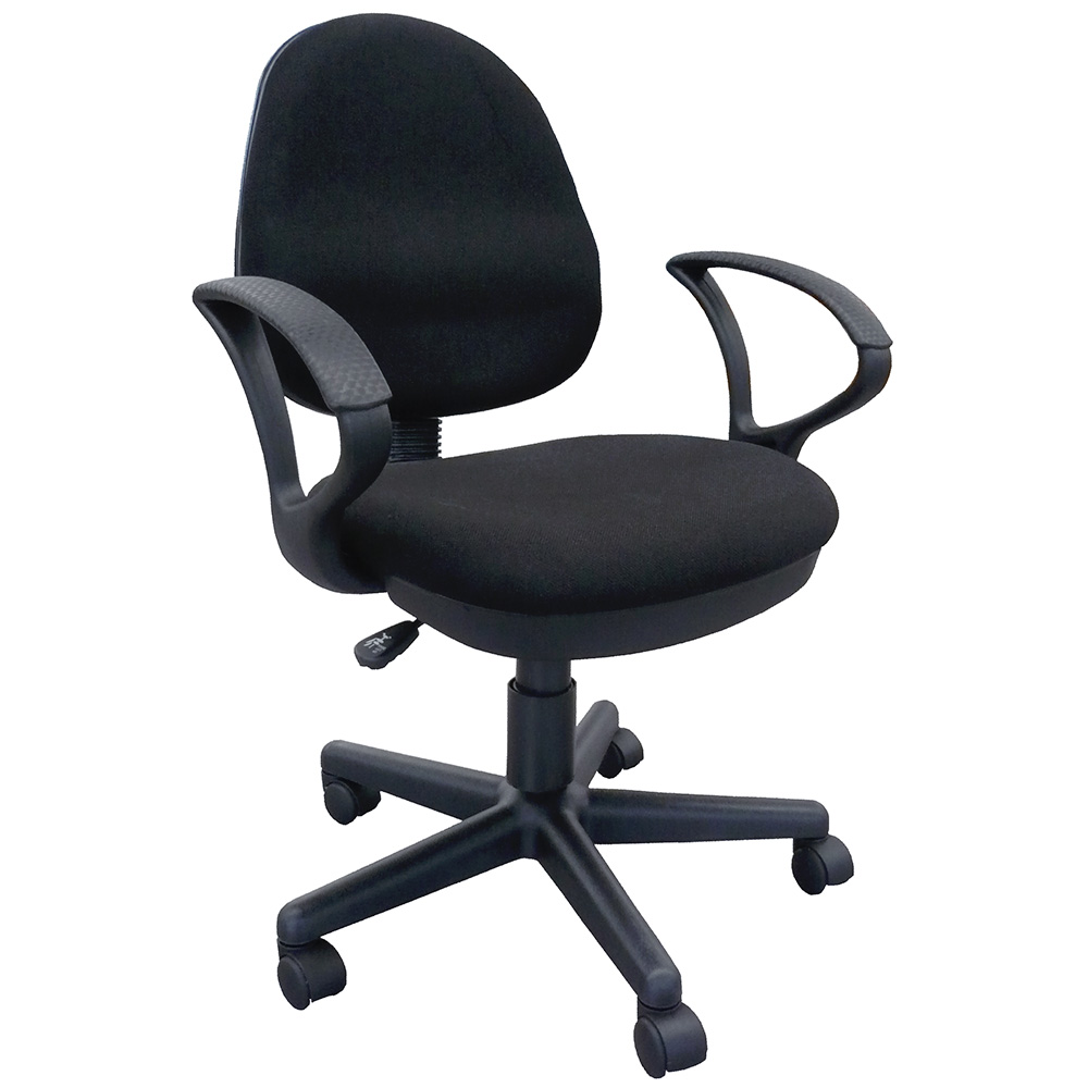 MOBIKA Bureau chaise dactylo accoudoirs fixes tissu