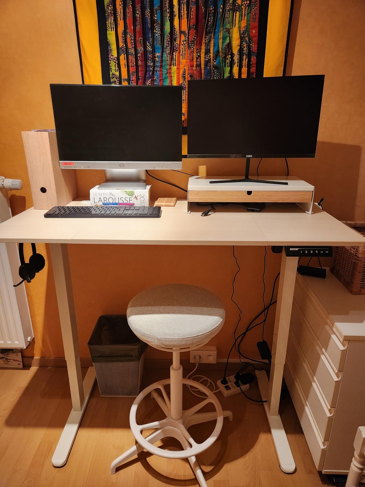 ErGear Electric Standing Desks bureau debout blanc 160x80 réglable