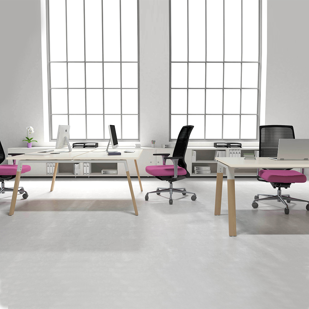 CUF Milano Delta bureau opératif wood effet bois