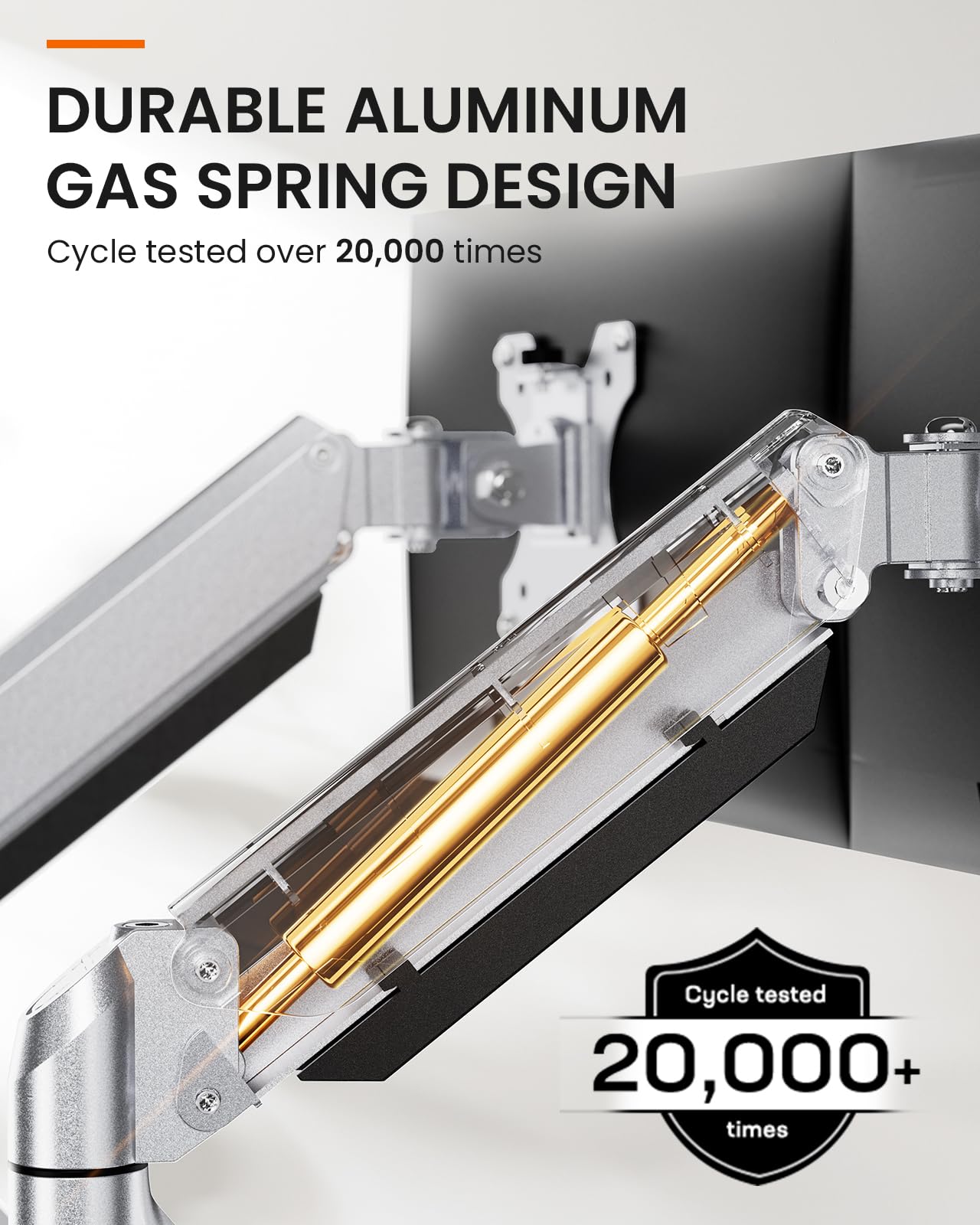 ErGear support double écran PC 13-32" bras gaz 8 kg