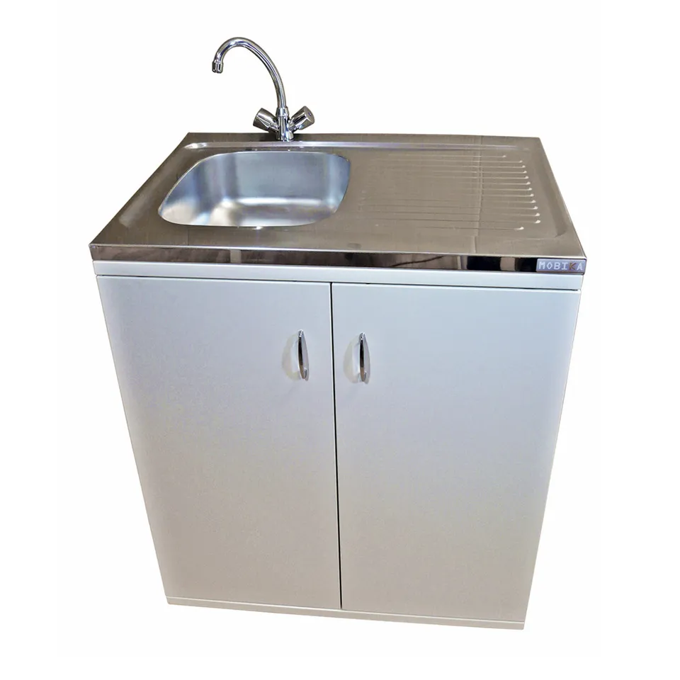 MOBIKA Réfectoire kitchenette métal 80x60 chauffe-eau