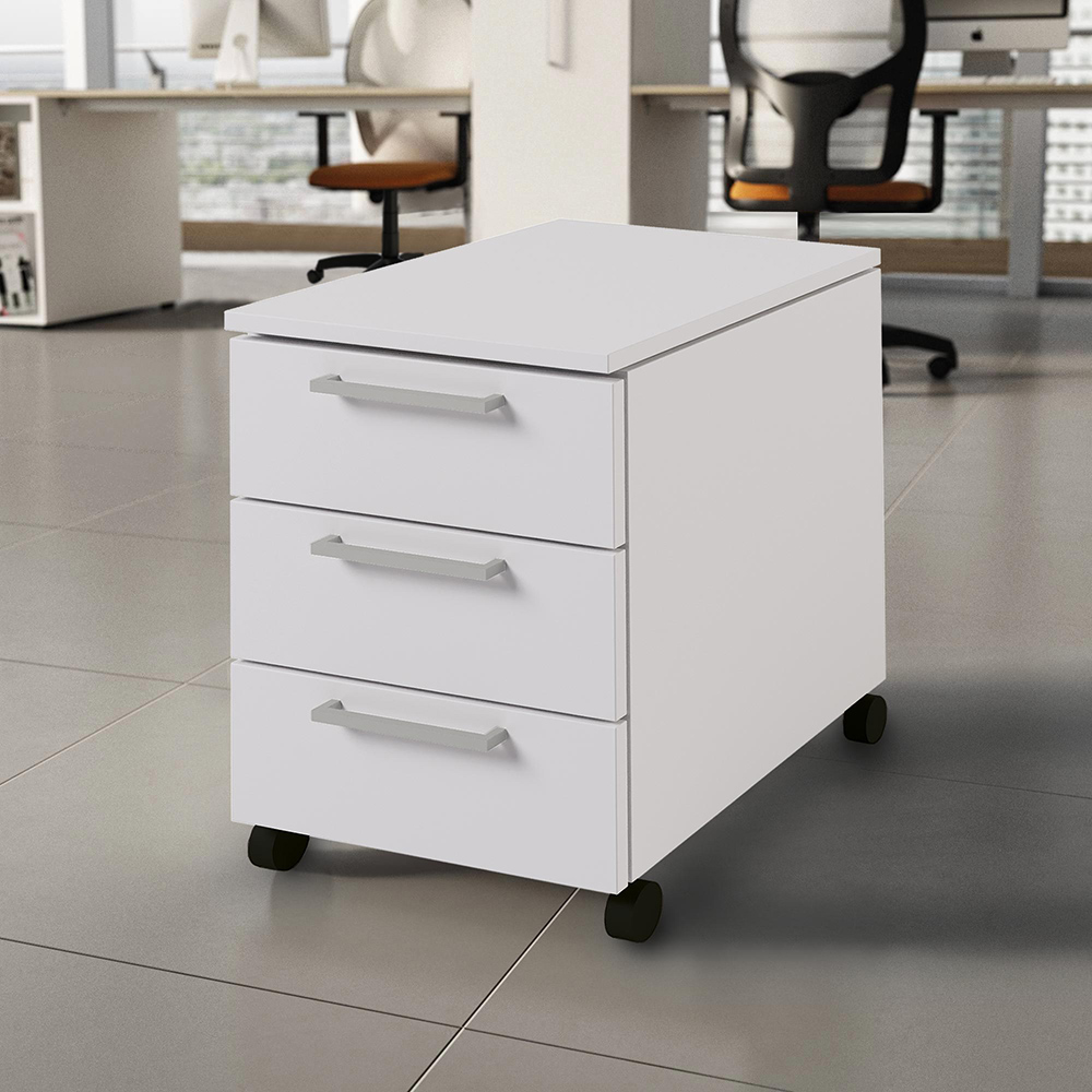 CUF Milano Bramante caisson bureau 3 tiroirs bois