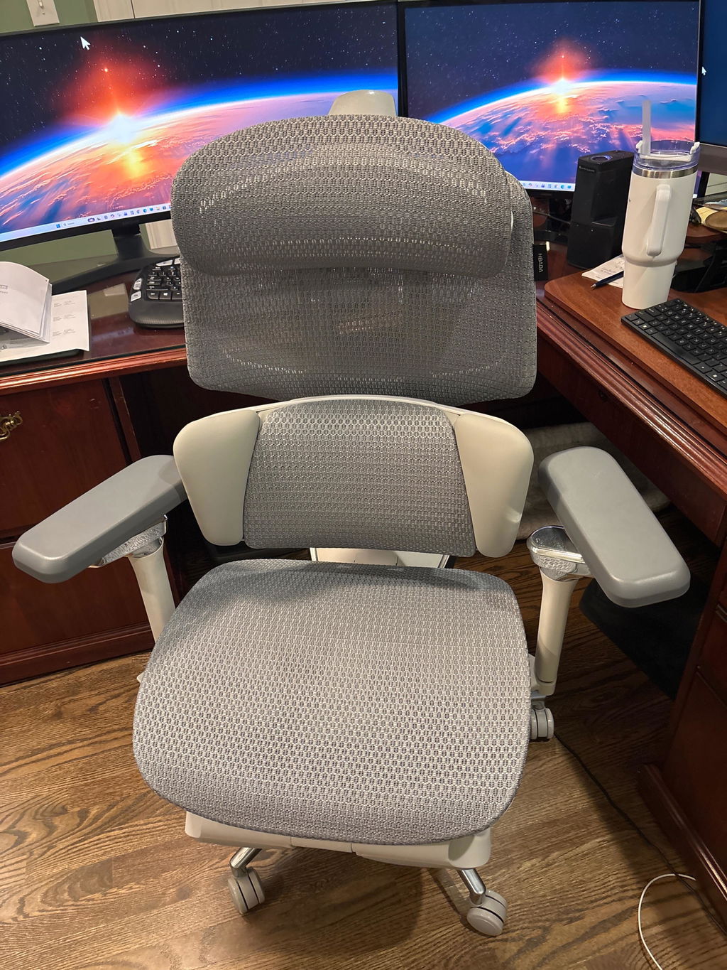 Hbada X7 Series X7 siège ergonomique gris massage chauffant