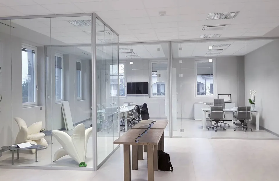 CUF Milano Idrawall cloison vitrée bureau verre
