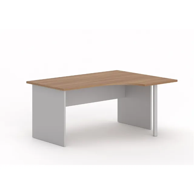 MOBIKA TONO Bureau compact angle bois pieds panneaux